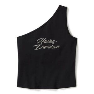 Harley-Davidson Women's Medium Essential Bling One Shoulder Top